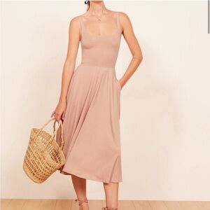 Reformation Rou dress in blush